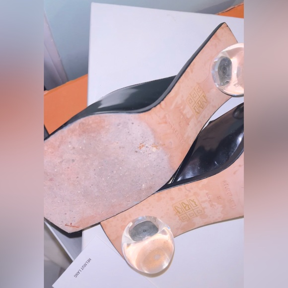 Helmut Lang Patent Leather Mules Sandals - Picture 3 of 3